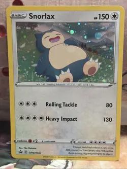 Snorlax SWSH032 SWSH: Sword & Shield Promo Cards Holo Lp - Image 1
