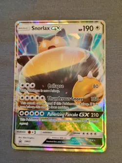 Snorlax GX - SM05 - Pokemon Sun & Moon Promo Ultra Rare Card LP - Image 1