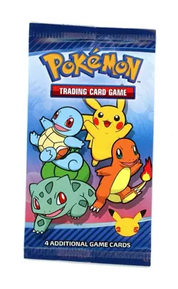 2021 Pokemon MCDONALDS 25th PROMO 4 card FACTORY SEALED PACK - Image 1