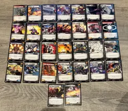 Transformers TCG Wave 1 Complete Set All 40 Character & 81 Battle Cards - Image 2
