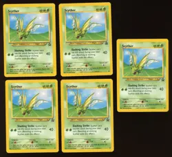 2000 WOTC POKEMON LEAGUE SCYTHER #45 BLACK STAR PROMO LOT OF 21 CARDS UNPLAYED - Image 4