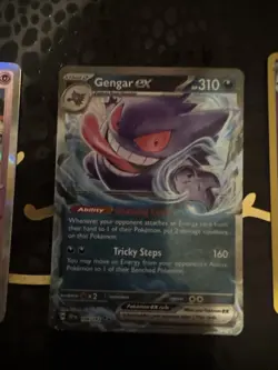 Pokemon TCG Gengar EX Temporal Forces Ultra Rare Card 104/162 Scarlet & Violet - Image 3
