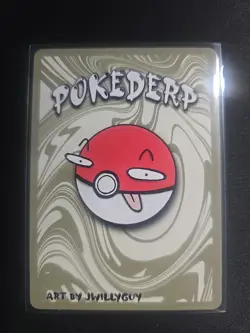 Pokederp DABIGFISH 20/25 - Gyarados Pokemon Derpy Fan Art Card - Image 2