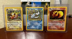 Pokemon TCG Vaporeon Flareon Jolteon Holo Card Jungle Set - Image 1