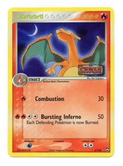 Pokemon Card - Charizard 6/102 (Stamped) EX Power Keepers Reverse Holo Rare - Image 1