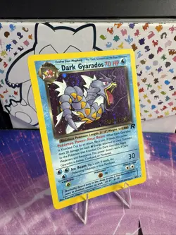 Dark Gyarados Prerelease 08/82 SWIRL WOTC Promo Holo Rare Pokemon Card 1999 - Image 2