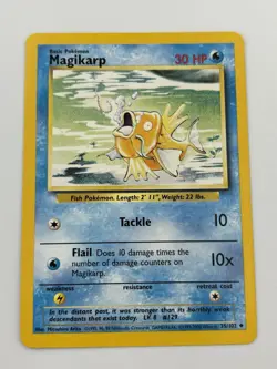 Pokemon TCG Magikarp 35/102 Base Set Unlimited 5x Card Lot MP-LP Condition - Image 4