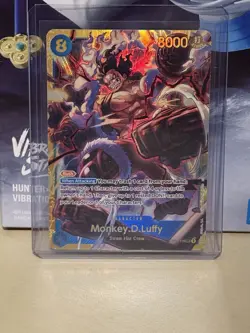 Monkey.D.Luffy OP11-118 a Fist of Divine Speed Foil Secret Rare Card - Image 1