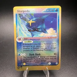 Sharpedo 22/109 - EX Ruby and Sapphire - Reverse Holo Pokemon Card - Vintage ! - Image 1