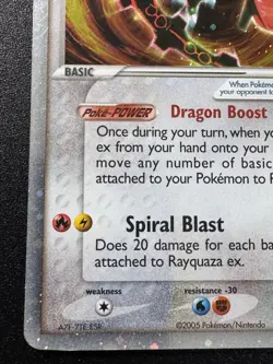 Rayquaza ex 102/107 EX Deoxys Pokemon Card Holo Foil Rare LP - Image 5