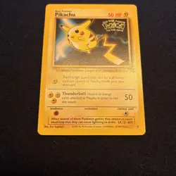 1999 WOTC Black Star Pikachu Stamped Movie Promo #4 Pokemon Card - Image 4