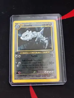 Steelix 1st Edition Holo Rare 15/111 Neo Genesis Pokemon Card - Image 1