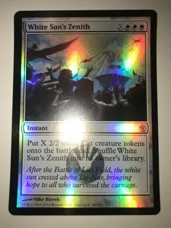 White Sun's Zenith FOIL Mirrodin Besieged PLD White Rare MTG - Image 1