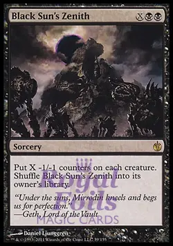 Black Sun's Zenith 1x FOIL MBS MTG Mirrodin Besieged Rare MINT black - Image 1