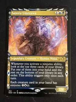 1x Satoru Umezawa (352) Showcase Kamigawa: Neon Dynasty LP MTG Magic x1 MKE - Image 1