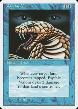 MTG | 4x PSYCHIC VENOM x4 | 4ED Fourth 4th Edition | Light Play | Ships Free! - Image 1