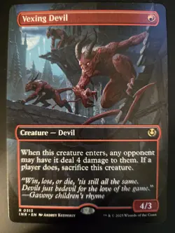 Vexing Devil NM BORDERLESS Innistrad: Remastered MTG FREE SHIPPING - Image 1