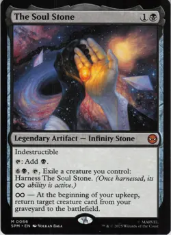 The Soul Stone M Marvel's Spider-Man 66 NM Normal MTG - Image 1