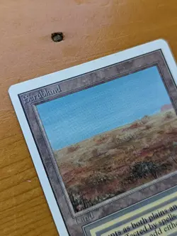 1994 MTG Unlimited Scrubland reserved list dual, LP (wear in one back corner) - Image 3