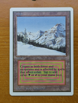 1994 MTG Unlimited Taiga reserved list dual, NM, very nice, see pics - Image 1