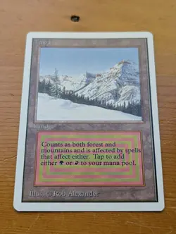 1994 MTG Unlimited Taiga reserved list dual, NM, very nice, see pics - Image 2