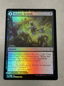 MALAKIR REBIRTH // MALAKIR MIRE 111 MAGIC: THE GATHERING ZENDIKAR RISING FOIL - Image 1