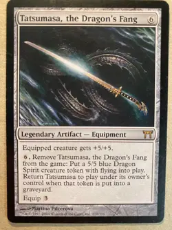 MTG 1x Tatsumasa, the Dragon's Fang Champions of Kamigawa Magic Gathering x1 NM - Image 1