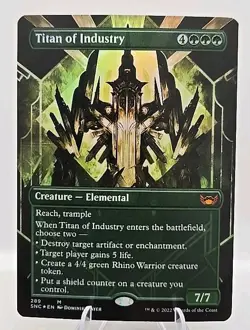 Titan of Industry (Borderless) MTG Streets of New Capenna Foil - Image 1