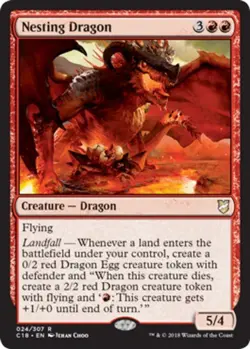MTG - Nesting Dragon - Commander 2018 - NM, English Magic FLAT RATE SHIP - Image 1