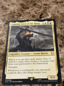 SAURON, LORD OF THE RINGS Magic MTG Lord of the Rings LOTR - Image 1