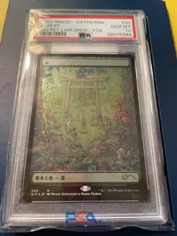 MAGIC: THE GATHERING - FOREST #050 FOIL🔥PSA 10 GEM🔥SECRET LAIR DROP-2022 JP - Image 2