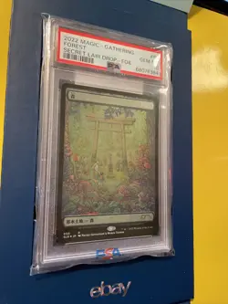 MAGIC: THE GATHERING - FOREST #050 FOIL🔥PSA 10 GEM🔥SECRET LAIR DROP-2022 JP - Image 4