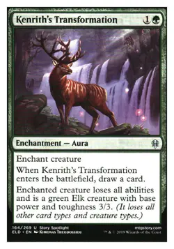 MTG Kenrith's Transformation Throne of Eldraine Magic Gathering NM/M, PACK FRESH - Image 1