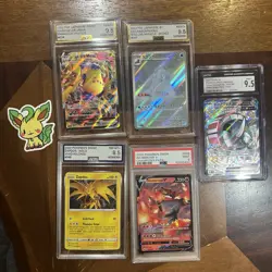 Pokemon Tcg Graded Card Lot Of 5 PSA/Cgc&more Slabs Includes Lots Of 9/9.5 Nm - Image 2
