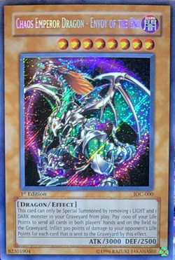 Chaos Emperor Dragon-Envoy Of The End (IOC-000) - 1st Edition Secret Rare - Image 1