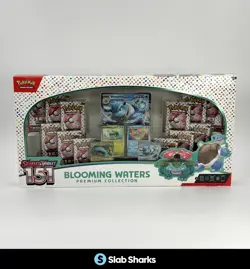 POKEMON TCG SCARLET & VIOLET 151 BLOOMING WATERS PREMIUM COLLECTION SEALED BOX - Image 1