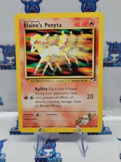 Pokemon Blaine's Ponyta Gym Heroes 63/132 LP - Image 1