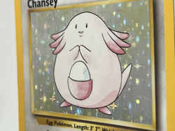 Pokemon TCG Chansey Base Set Holo Vintage Unlimited Rare Card 3/102 LP - Image 5