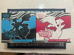 Pokemon TCG White Flare (WHT) + Black Bolt (BLK) ETB Pair - NEW/FACTORY SEALED - Image 1