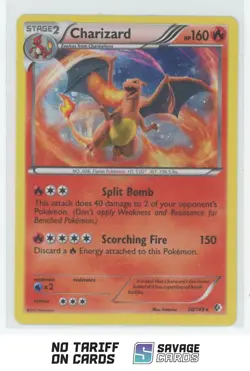 2012 Pokemon Black & White - Boundaries Crossed Charizard #20/149 Holo - Image 1