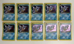 2000 POKEMON TEAM ROCKET DARK GYARADOS 8/82 PRERELEASE PROMO LOT OF 10 CARDS - Image 1