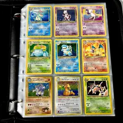 Pokemon Base Set Big 3 TRIO Blastoise Charizard Venusaur Vintage Binder Page Lot - Image 1