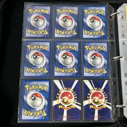 Pokemon Base Set Big 3 TRIO Blastoise Charizard Venusaur Vintage Binder Page Lot - Image 2
