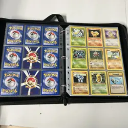 Pokemon Base Set Big 3 TRIO Blastoise Charizard Venusaur Vintage Binder Page Lot - Image 4