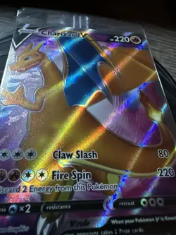 Pokemon Charizard V SWSH050 Champion's Path ETB Holo Black Star Promo NM - Image 4