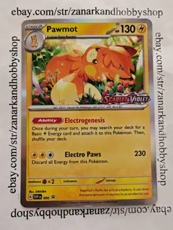Pokemon Pawmot SVP 006 Black Star Promo LP - Image 1