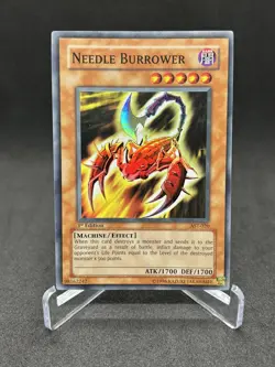 Yugioh Needle Burrower AST-020 Super Rare 1st Edition NM - Image 1