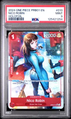 2024 ONE PIECE PRB01-PREMIUM BOOSTER ONE PIECE CARD THE BEST NICO ROBIN PSA 9 - Image 1