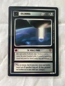 Star Trek CCG 1E The Motion Pictures THE WHALE PROBE Rare Card NEVER PLAYED - Image 1