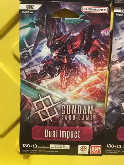 2025 Gundam Card Game TCG Dual Impact GD02 Boosters Sealed Complete Art Set Of 4 - Image 4